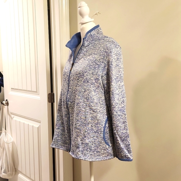 Stan Herman~ Womans Zip Up Knit Sweater Jacket Size Lg - Picture 3 of 9